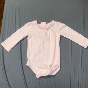 Pink baby onesie
